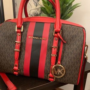 Michael Kors purse- Bedford Travel logo